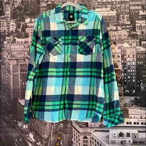 INSIGHT Flannel Plaid Button Down Shirt